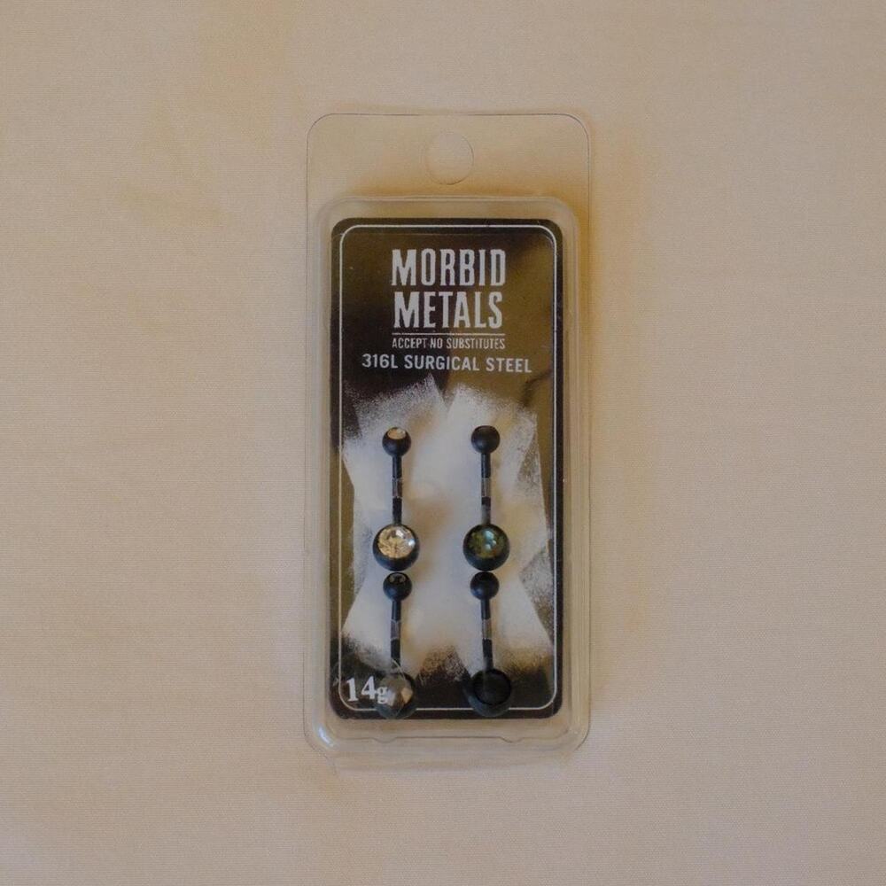 Brand New Morbid Metals Belly Piercing Set
